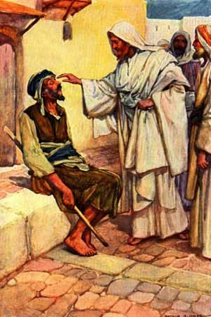 blind man healed by Jesus